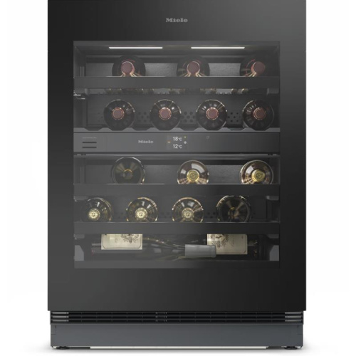 Miele, 32 pudelit, kõrgus 82 cm, must - Integreeritav veinikülmik / KWTUS7096E