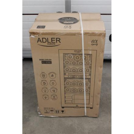 Renew. Adler AD 8080 Wine Cooler, 60L, G, Shelves for 24 bottles, Black | Adler Wine Cooler | AD 8080 | Energy efficiency class G | Free standing | Bottles capacity 24 | Cooling type Compressor | Black | DAMAGED PACKAGING