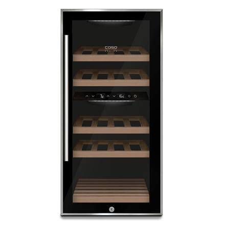 Caso | Wine cooler | WineComfort 24 | Energy efficiency class G | Showcase | Bottles capacity 24 bottles | Cooling type Compressor technology | Черный