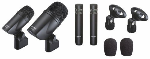 Tascam TM-DRUMS Microphone Black Microphone set