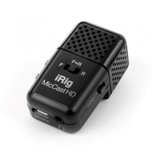 IK Multimedia iRig Mic Cast HD - Dual-sided digital USB Microphone with built-in preamp