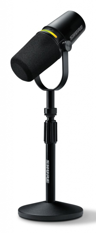 Shure MV7+ Black, White Studio Microphone