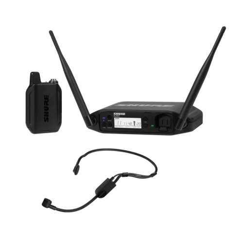 Shure GLXD14+E/PGA31-Z4 - DUAL BAND digital wireless system with bodypack transmitter and Kõrvaklapid mikrofoniga Mikrofon