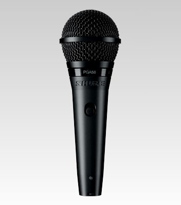 Shure PGA58-XLR Black Stage/performance Mikrofon