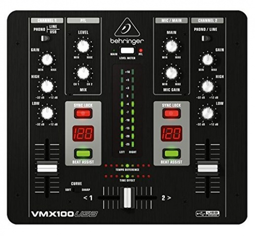 Behringer VMX100USB audio mixer 2 channels Black