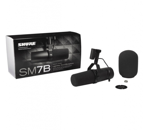 Shure SM7B microphone Black Studio microphone