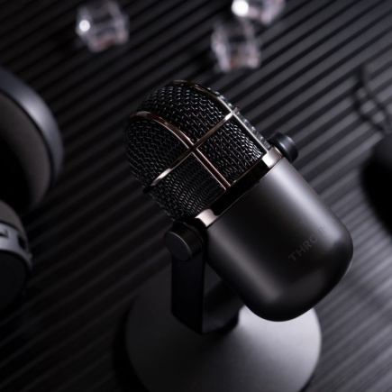 Thronmax Mdrill Dome Black Table Microphone