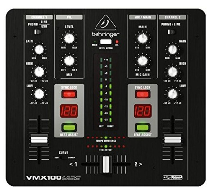 Behringer VMX100USB audio mixer 2 channels Must