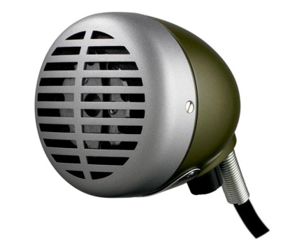 Shure 520DX Microphone Chrome, Green Stage/performance Microphone