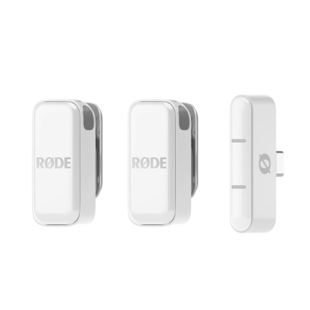 RØDE Wireless Micro - 2-channel digital wireless system, USB-C, Valge