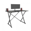 Techly Gaming Desk for PC with Angular Ergonomic Edge Black