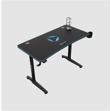 Onex | Gaming Desk w/Cup holder, Kõrvaklapid mikrofoniga hook, Gamepad holder, Full coverage mouse pad | GD1200H | Black ONEX-GD1200H