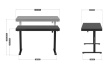 Electric desk MA-Leader 8.2 Black