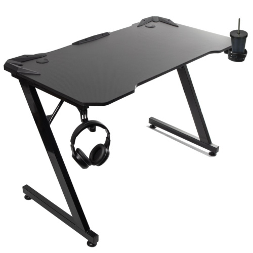 Gaming desk Must large NanoRS, 150kg max, height 750mm, 110x60x1.5cm, cup and headphone holder, RS345