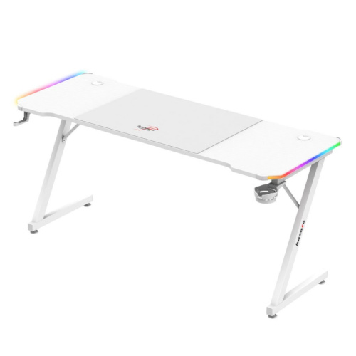 Huzaro Hero 4.8 Valge RGB - gaming desk