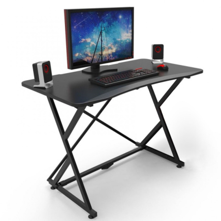 Techly Gaming Desk for PC with Angular Ergonomic Edge Must
