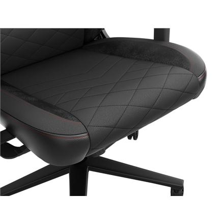 Genesis Backrest upholstery material: Eco leather, Seat upholstery material: Eco leather, Base material: Metal, Castors material: Nylon with CareGlide coating | Black/Red NFG-2050