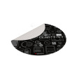 GENESIS Tellur 300 Round Gear Protective Floor Mat, 100cm, Black | Genesis Protective Floor Mat Tellur 300 Round Gear Polyester | Floor Mat | Multicolor NDG-2083