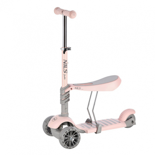 NILS FUN HLB808 2-in-1 PINK children's scooter