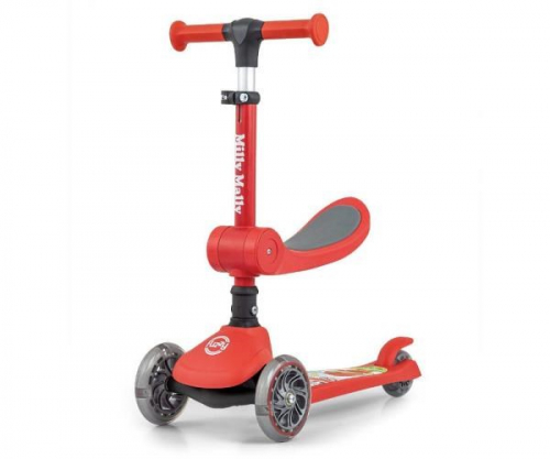 Kids Tricycle Scooter Fuzzy Red Milly Mally