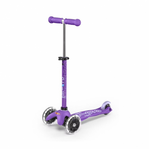 Micro tricycle Maxi Deluxe LED scooter PURPLE