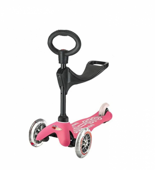 Micro three-wheeled scooter/rider Mini 3in1 Deluxe Pink