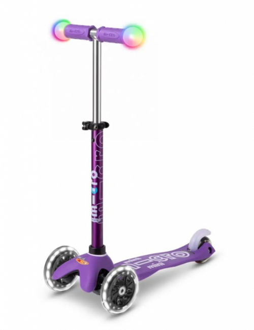 Micro Mini Deluxe Magic Purple LED scooter