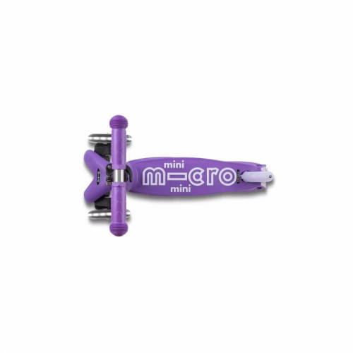 Micro folding scooter Mini DELUXE LED Purple