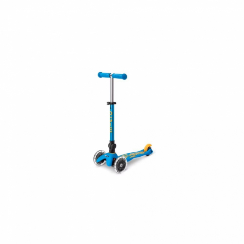 Mini Micro Deluxe Foldable LED scooter Ocean Blue