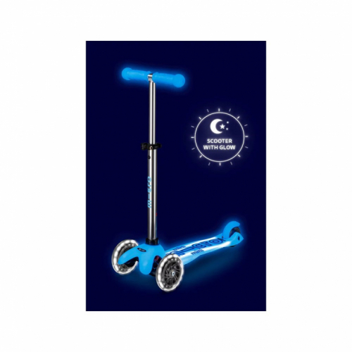 Mini Micro Deluxe Glow LED Plus scooter Arctic blue