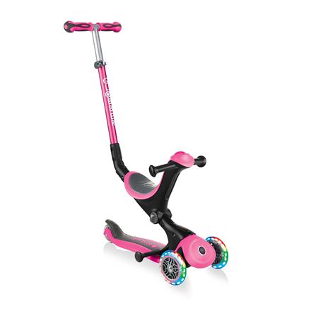Globber | Scooter | Pink | Scooter Go Up Deluxe Lights 4100301-0343