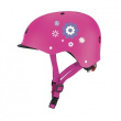 Globber Helmet Elite Lights Flowers  507-310 Pink 5010111-0199
