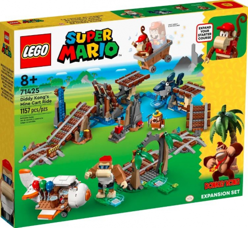 LEGO Bricks Super Mario 71425 Diddy Kongs Mine Cart Ride Expansion Set