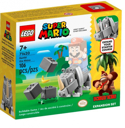LEGO Bricks Super Mario 71420 Rambi the Rhino Expansion Set