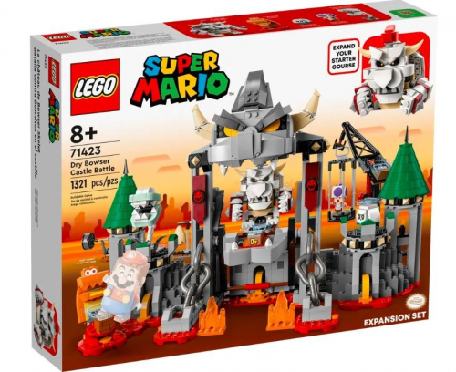 LEGO Bricks Super Mario 71423 Dry Bowser Castle Battle Expansion Set