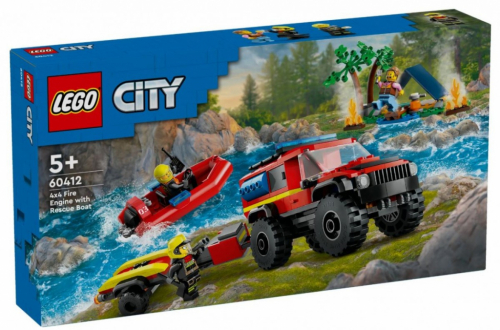 LEGO LEGO City 60412 4x4 Fire Truck with Rescue Boat