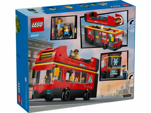 LEGO CITY 60407 Red Double-Decker Sightseeing Bus