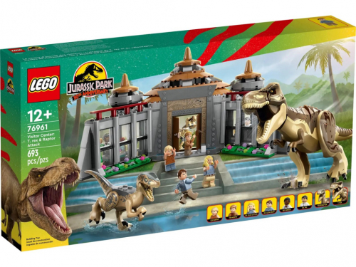 LEGO JURASSIC WORLD 76961 VISITOR CENTER: T.REX & RAPTOR ATTACK