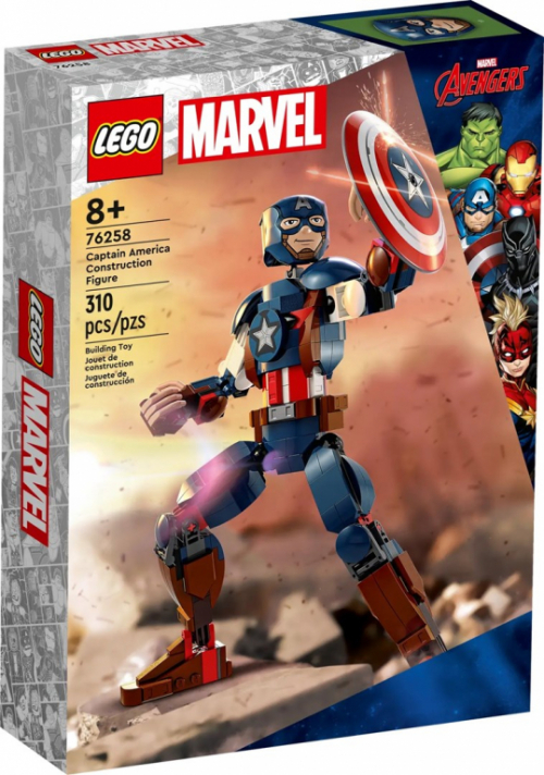 LEGO SUPER HEROES 76258 CAPTAIN AMERICA - CONSTRUCTION FIGURE