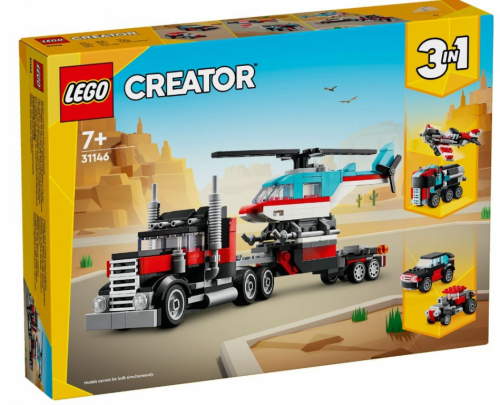 LEGO LEGO Creator 31146 Flatbed Truck with Helicopter