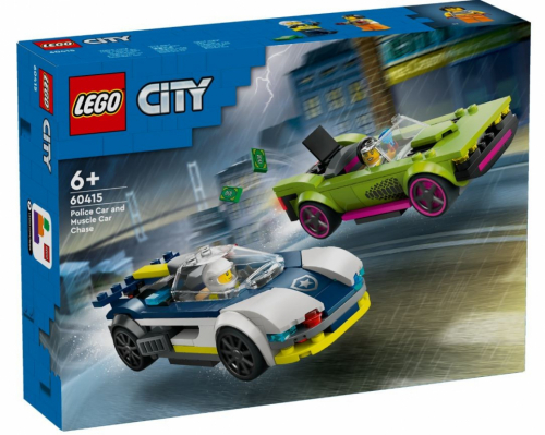 LEGO Klocki City 60415 Pościg radiowozu za muscle carem