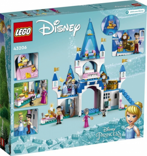 LEGO Disney Princess 43206 Cinderella and Prince Charming Castle