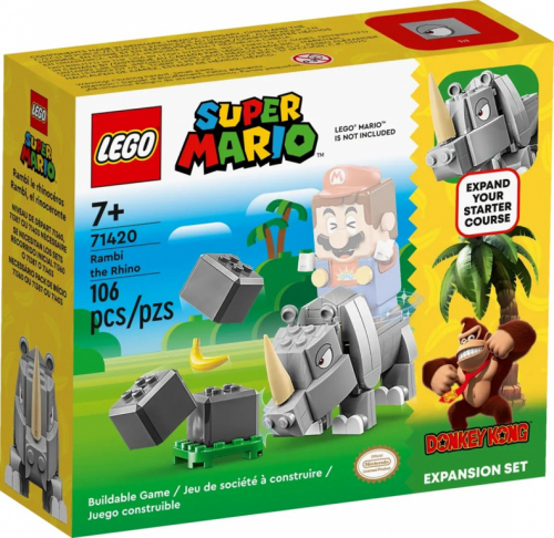 LEGO SUPER MARIO 71420 EXPANSION SET - RAMBI THE RHINO