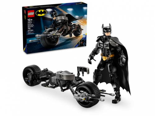 LEGO BATMAN 76273 Batman Construction Figure and the Bat-Pod Bike