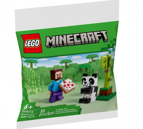 LEGO Klocki Minecraft 30672 Steve i mała panda