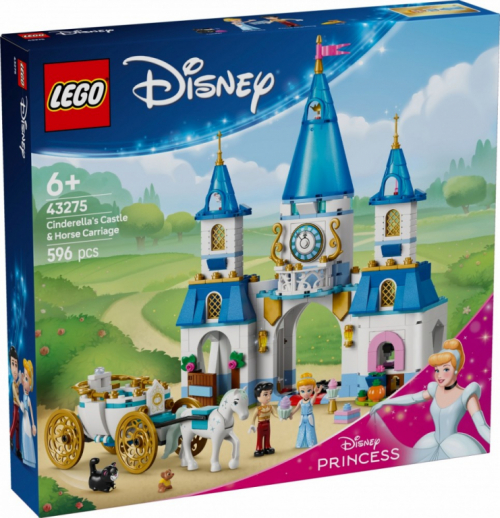 LEGO Disney 43275 Cinderellas Castle & Horse Carriage