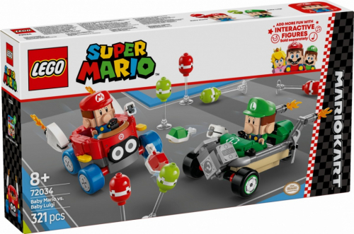 LEGO Bricks Super Mario 72034 Mario Kart - Baby Mario vs. Baby Luigi