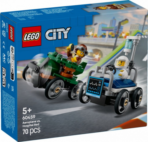 LEGO City 60459 Airplane vs. Hospital Bed Race Car Pack