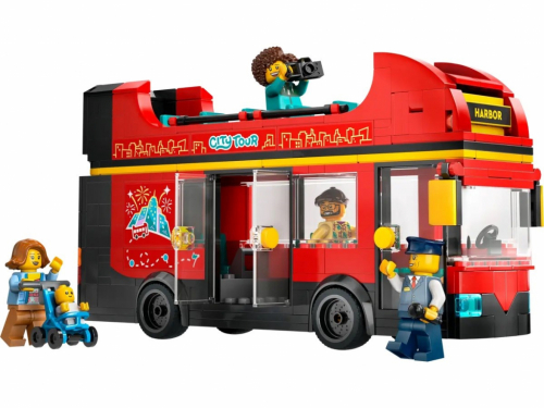 LEGO CITY 60407 Red Double-Decker Sightseeing Bus