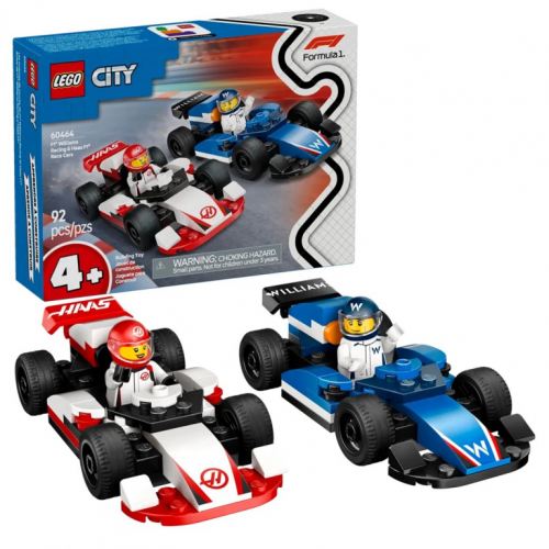 LEGO CITY 60464 F1 - Williams Racing & Haas F1 Race Cars